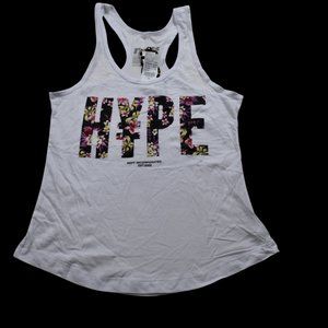 Neff Womens Hype Racerback White Tank Top Shirt New